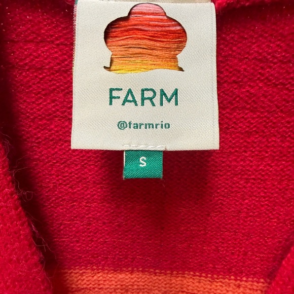 FARM Rio Colorblocked Sequin-Embroidered Cardigan—NWOT Size Small sold out - Picture 8 of 16